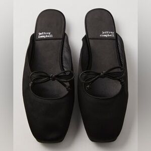 Jeffrey Campbell Black Bow Slip-Ons